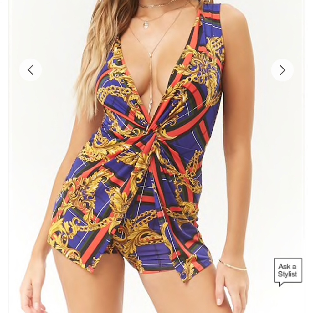 Twist front romper